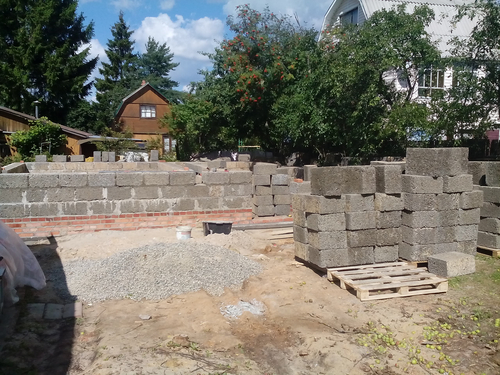 Стены из арболита